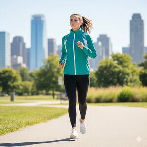 MEC Green And White Lightweight Windbreaker Jacket XS